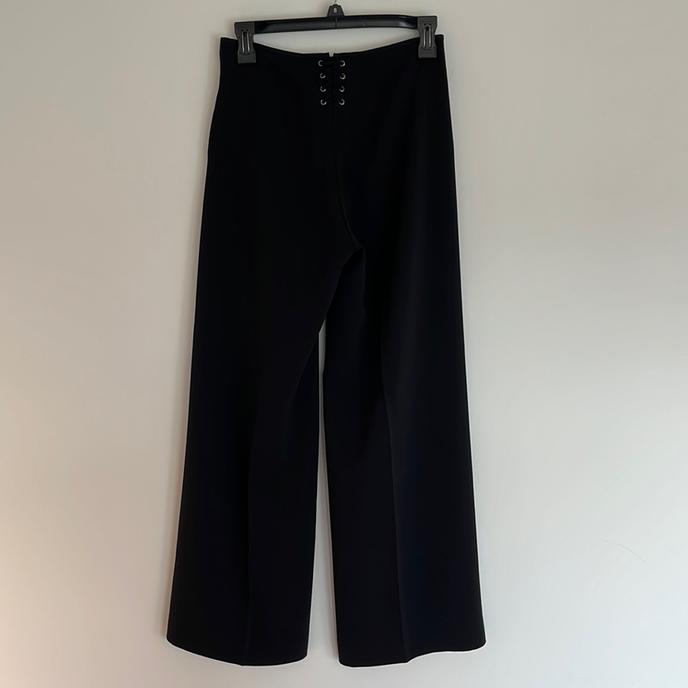 Tahari Black Pants with Ties on the back